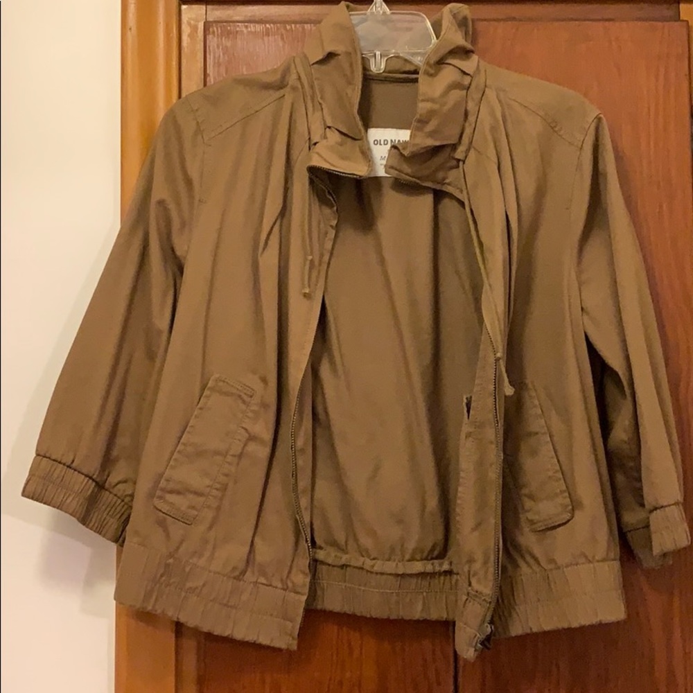Old Navy Ruffle Neck 3/4 Sleeve Jacket